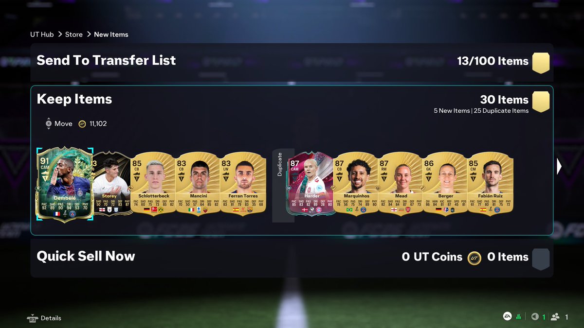 FAVAREX_'s tweet photo. @rxckydusa I mean I hate to admit I spent FP on this game ngl but I put 12k on and my first 4 packs looked like this so I’m not suprised with rhe drop weight in this promo that some cards are going that low https://t.co/xzudm8KnIN