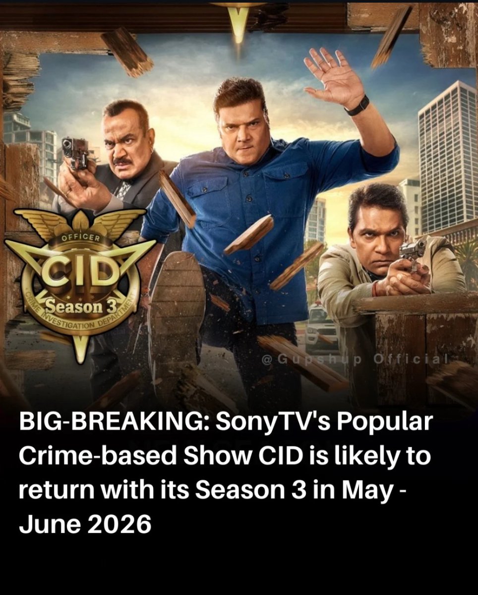 sahilsalvi33456's tweet image. #CID2

Finally our OG team is coming back 🧿🎉🔥

Kyuki "unki kahani abhi baki hai, jinka bss naam he kafi hai". ✨

Waiting for season 3 ❤️💥

#CID3 #CidReturns #BringBackCIDSeason3 #Daya #Shreya #Pankaj #Sachin #Abhijeet #ACPPradyuman #Purvi