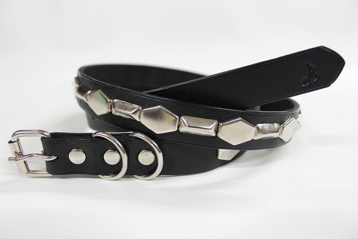 RISK×MODERN PIRATES】 1ROW HEXAGON&BEVEL STUDS BELT サイズ：ONE