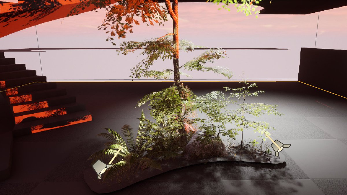 helloserve's tweet image. Putting some detail into my level block outs to get a feel for the atmosphere #screenshot  #gamedev #adventuregames