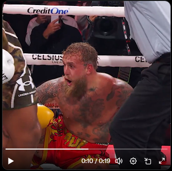 he really said "Wow!" when he got knocked down 🤣