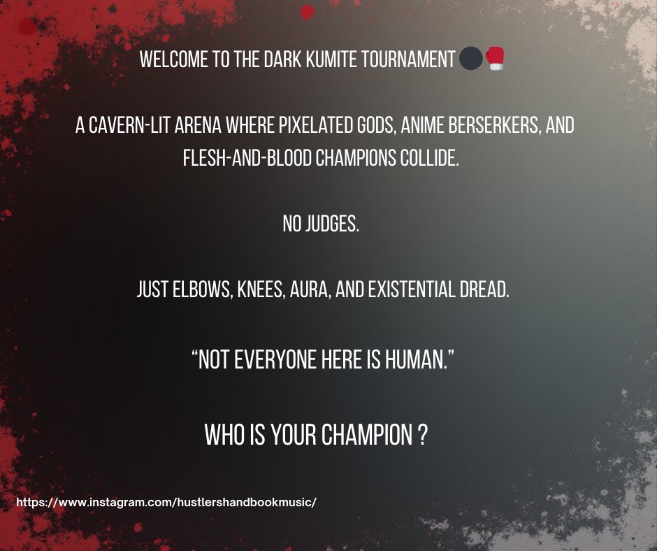 HandbookMusic's tweet image. Roster Dropping in mere Hours!!!

Are you Ready ???

#underarmour #muaythaifighter #kingofkings #kingoffighters #baki̇hanma #Streetfighter #finalfight
#kickboxervengeance #ufc