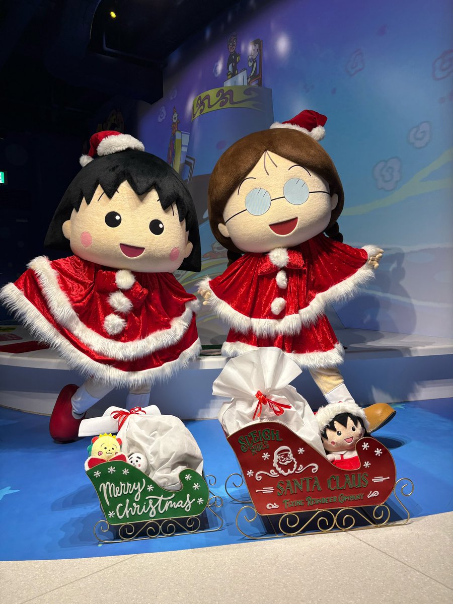 ちょっと早いメリークリスマス🎄まるちゃんサンタと、たまちゃんサンタ