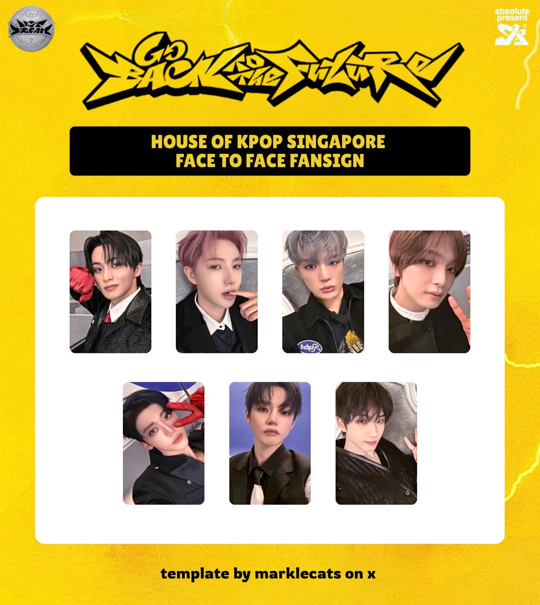 nct dream 'go back to the future' bttf pc photocard template 엔시