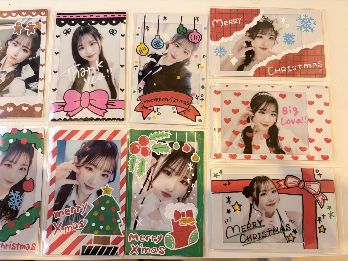 歌奏おんぷ　デコチェキ いよいよチェキ会明日🥳 【限定15枚🎄】 デコチェキやっと完成したよー