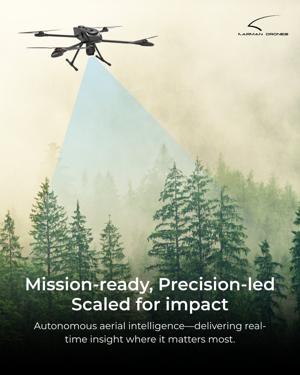 KarmanDrones's tweet photo. When decisions rely on clarity, airborne intelligence is mission-critical.

Pratham Pro delivers autonomous surveillance, long endurance, multi-sensor payloads and real-time awareness for remote terrain, disaster zones, infrastructure and security operations.

#karmandrones https://t.co/uHn3QNdGnb