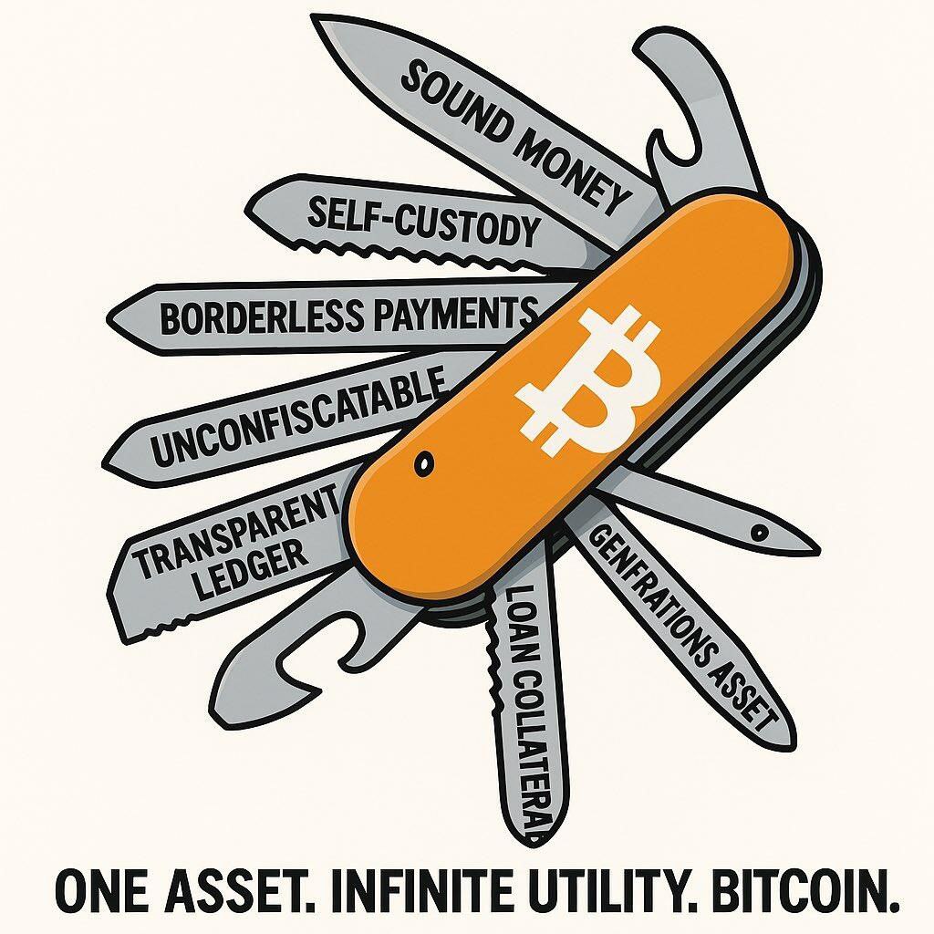 Bitcoin ist ein Schweizer Taschenmesser 🇨🇭