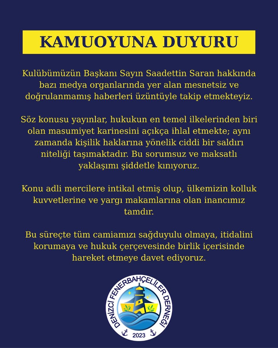 Denizci Fenerbahçeliler Derneği tweet media