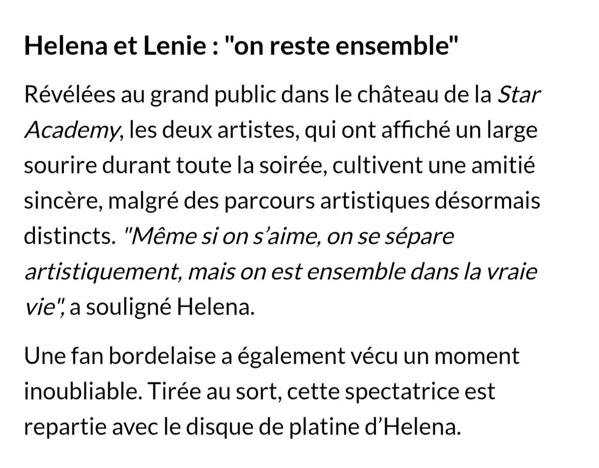 Valou_712's tweet image. NRJ a publié un article sur le showcase de #HelenaBailly et #Lenie à Bordeaux !!