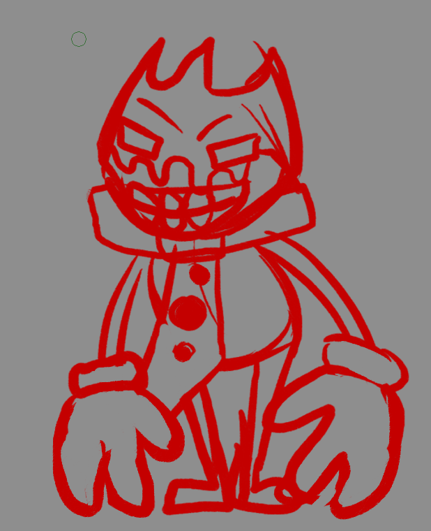 Its seem this fan game was like too, so here come in the illustrration too #Bendy