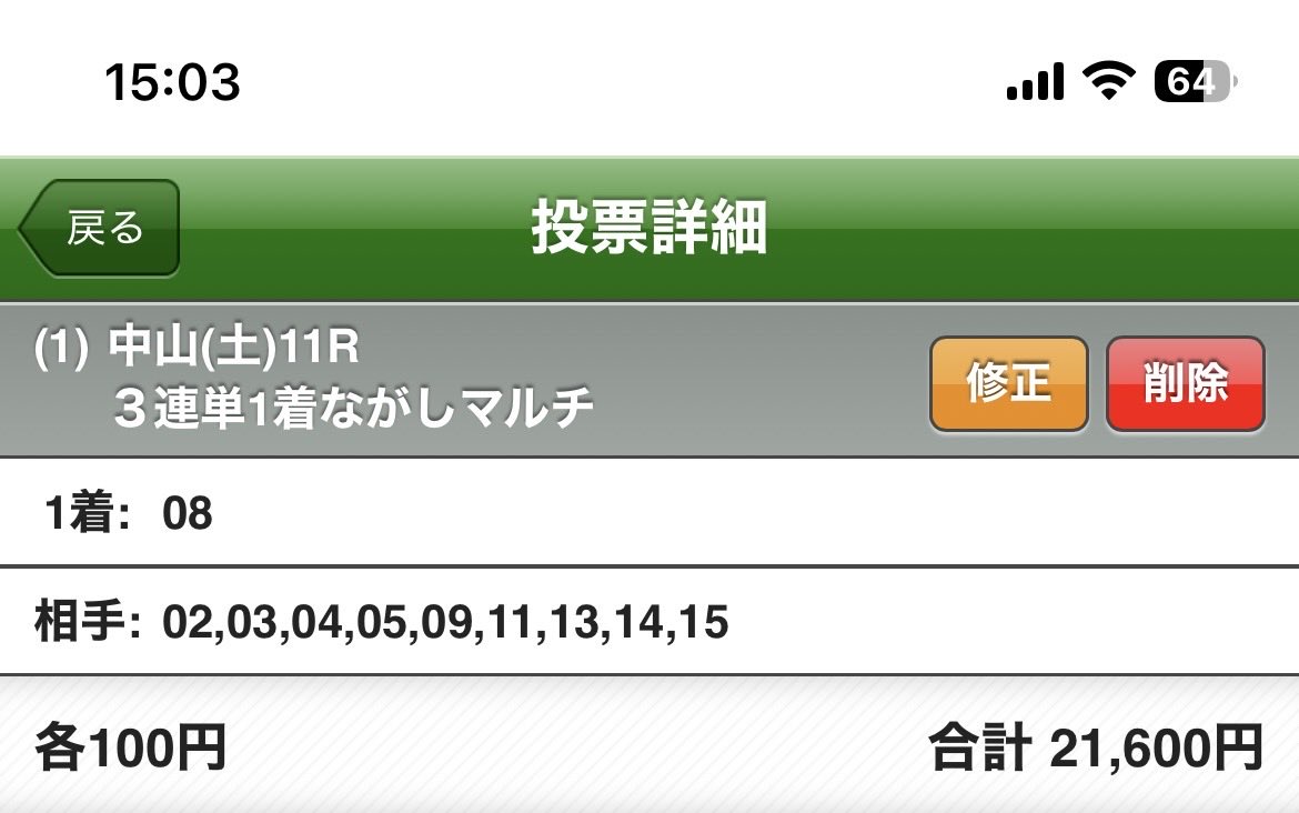 ryo11522339's tweet photo. 赤オッズほぼ切って外すとかある？ https://t.co/DReyIJ5bOQ