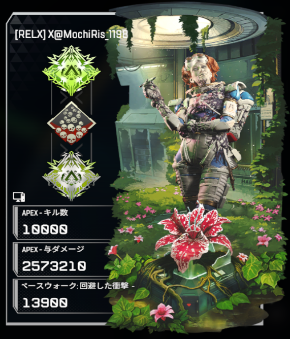 Revenant 40000kill
＆
Horizon 10000kill