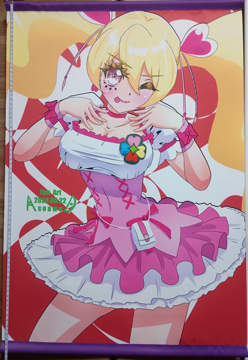 aseawed's tweet photo. #AseawedSample
B2(515x728mm)タペストリー
キュアピーチ(舌ペロ) https://t.co/bKWM54dOHW