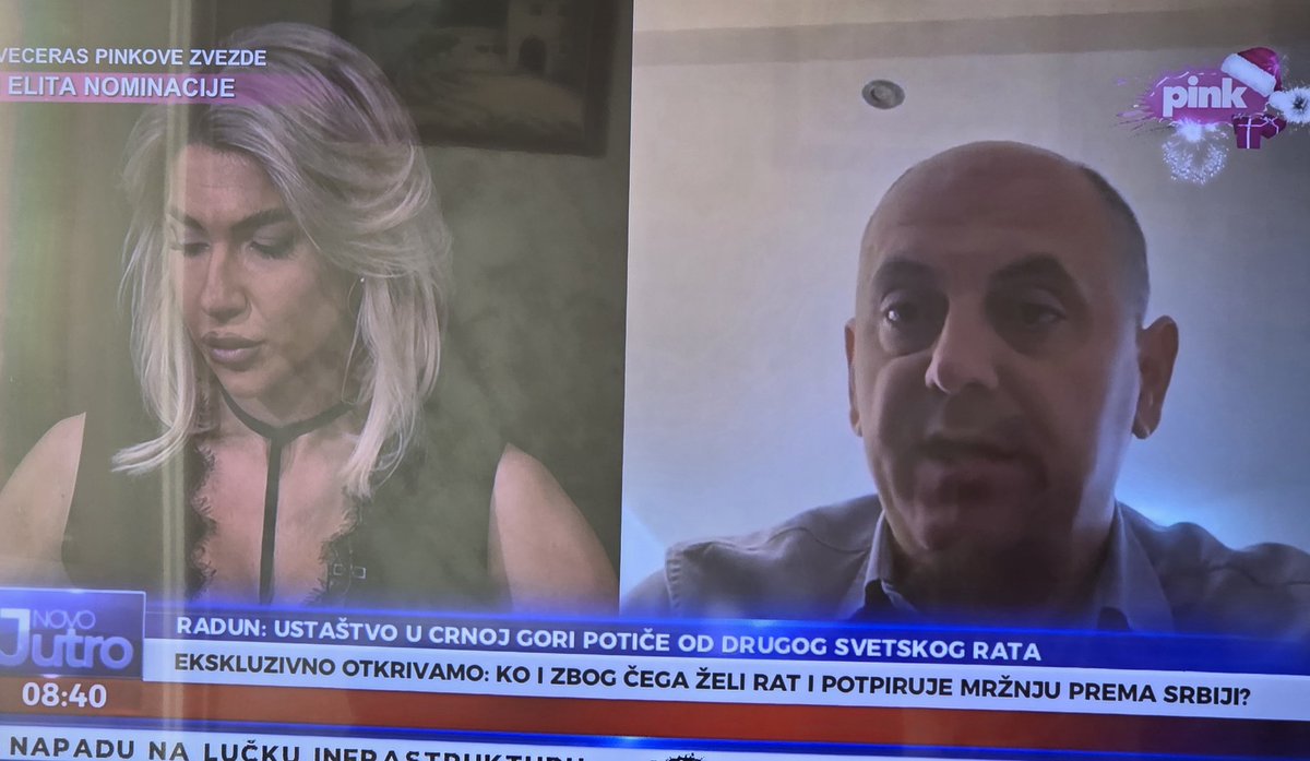 Glavna tema fekalija TV je pazi sad:
" Ustaštvo u Crnoj Gori"🤣
Bolesnici bolesni, generator tenzija na Balkanu je zvanična Srbija sa svojom bolesnom politikom.