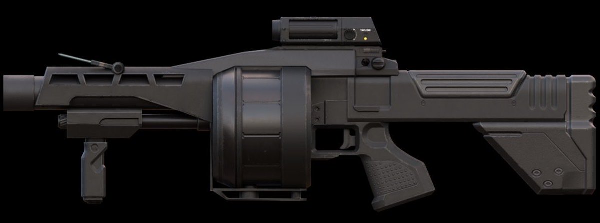 EvenManatee887's tweet image. ‘M510 Multishot Grenade Launcher (MGL)’

“Ten rounds of di-vine, 40mm explosive intervention.” -Unknown UNSC Army Soldier during the Battle of Actium. 

Very happy to showcase the M510 after two weeks of work! Now available on Halo Archive. 

#Halo #HaloSpotlight #HaloInfinite