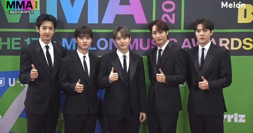 u_han94's tweet photo. Correct me if I’m wrong, but I just realized this is EXO’s first red carpet while all of them are in their 30s……. THEY LOOK SO FINE LIKE OMG?!?!?! https://t.co/bipINbn4yP
