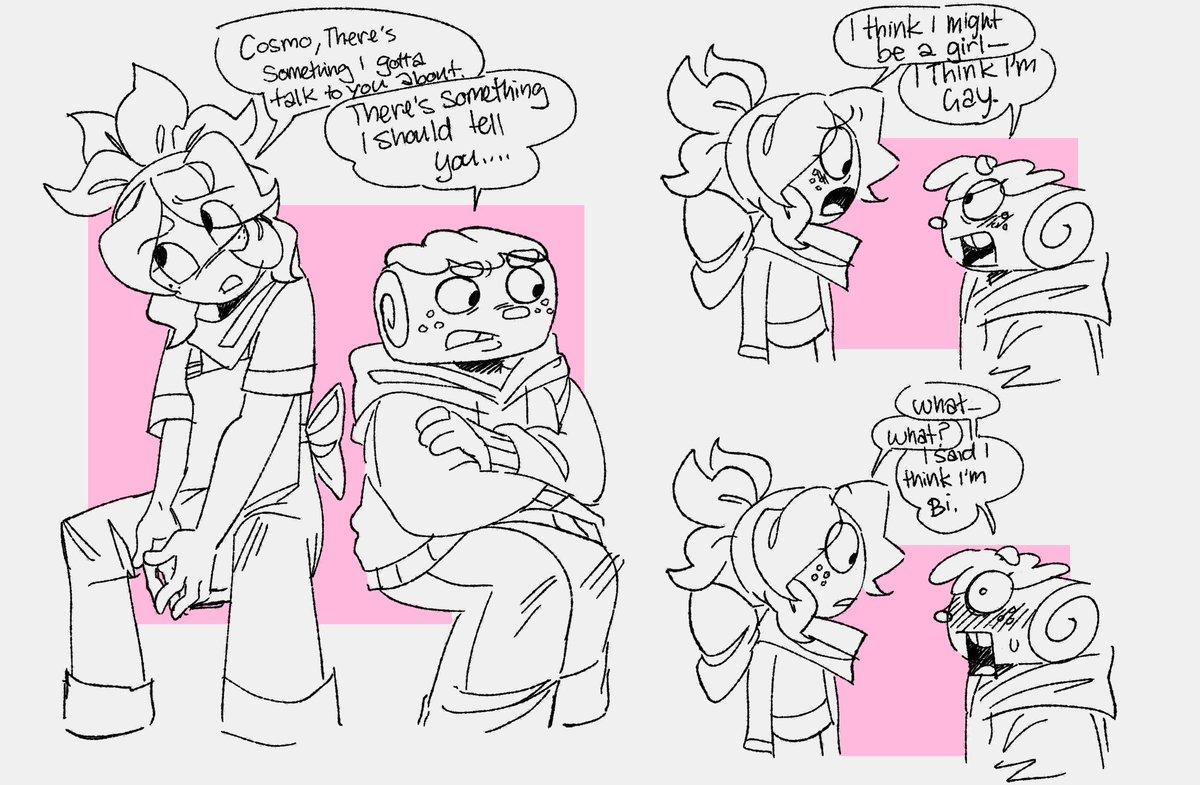 Been getting a couple strawpages to draw sprout again and here’s what I got 🩵

#dandysworld