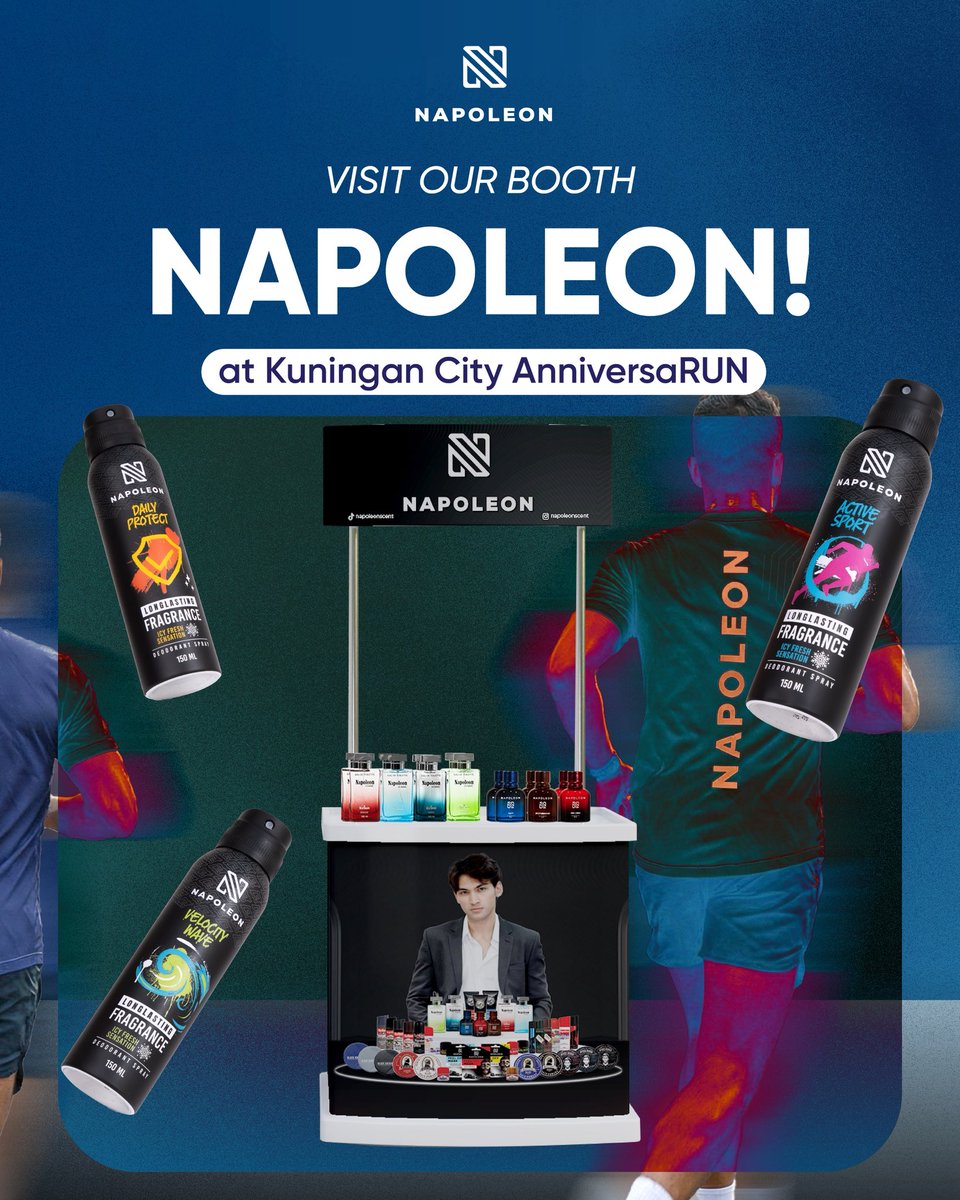 Napoleonformen's tweet photo. HADIAH EKSKLUSIF UNTUK PESERTA RACE ANNIVERSARUN KUNINGAN CITY!

Jangan lupa kunjungi booth Napoleon pada tanggal 20 dan 21 Desember untuk mendapatkan Exclusive Gift ya Broo!

Jangan sampe kelewatan karena SLOT TERBATAS!

#running #napoleonformen #fresheverymove https://t.co/pfdsjUAWWJ