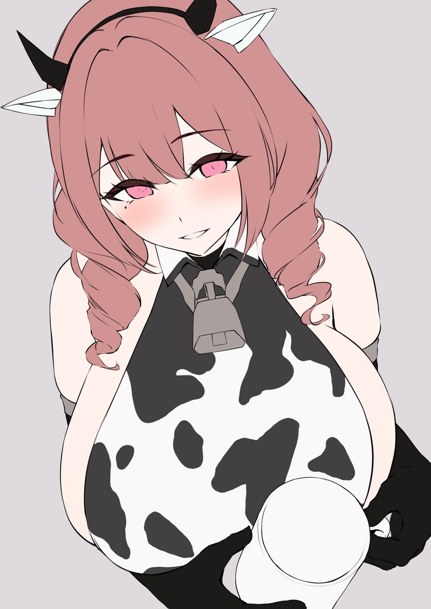 公式放送で牛柄ビキニが発表されたので描いてる途中でボツになった通常衣装版 