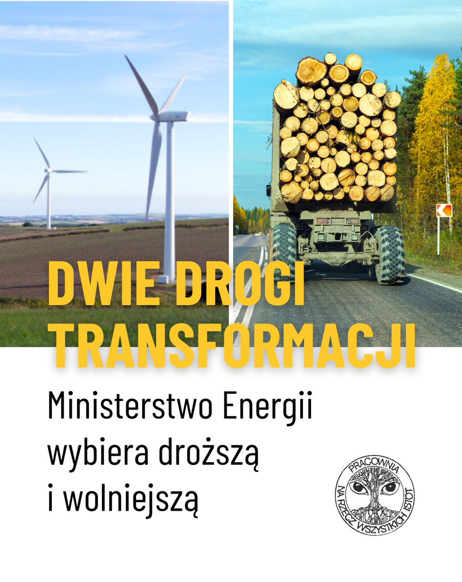 Rząd wybiera wolniejszą i droższą transformację energetyczną, a rachunek za to zapłacą obywatele i przyroda. 
W środę <a href="/ME_GOV_PL/">Ministerstwo Energii</a> kierowane przez <a href="/motykamilosz/">Miłosz Motyka</a> <a href="/nowePSL/">🍀 PSL</a> przedstawiło plan transformacji ⚡️ Zamiast nowoczesnych rozwiązań - dalsze spalanie paliw kopalnych i biomasy