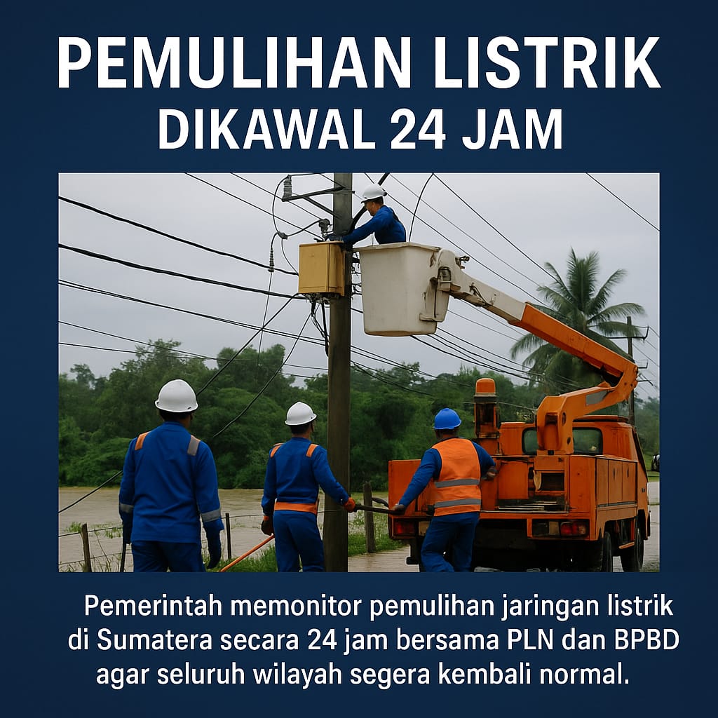 kfarikh's tweet image. cepat tanggap dalam memperbaiki arus listrik di beberapa daerah terisolasi #SatuIndonesia
Pemerintah Hadir Tanpa Tunda