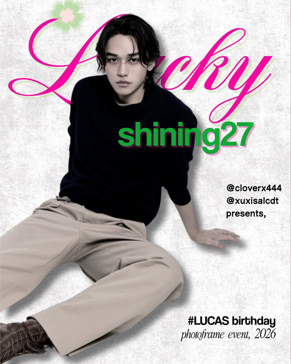 📣 IDN photobooth event by @/cloverx444 &amp; @/xuxisalcdt 💛💛💛💛

💛 Shine &amp; Snap For LUCAS! 💛

Calling all Lumis! It’s time to sparkle for Lucas’ big day.

Take a snap, share your love, and let your shining energy fill the frame 💕

Let’s celebrate together! 📷

📍Detail