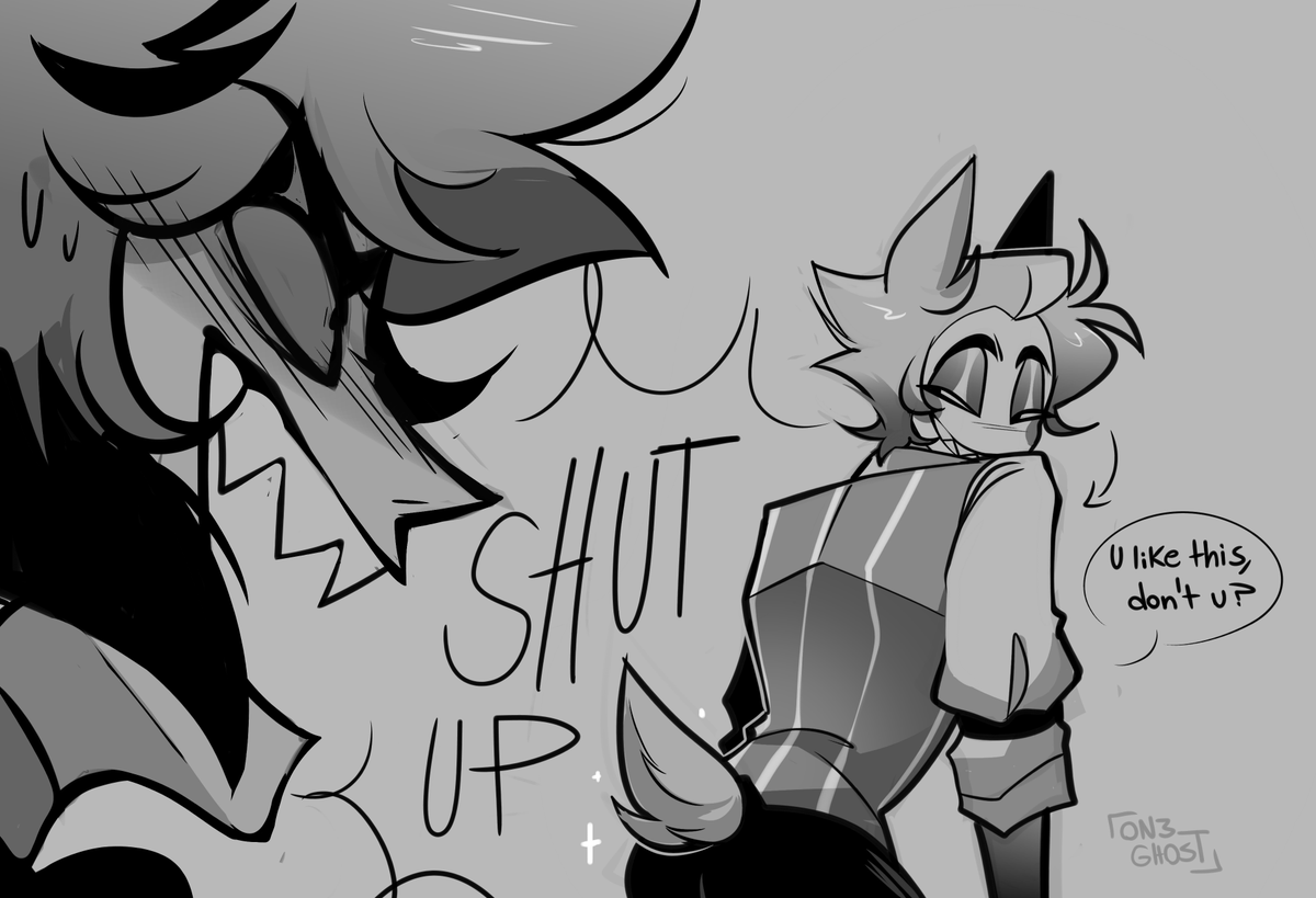 on3_ghost's tweet image. tiny tail 
#radioapple #appleradio #doecifer #HazbinHotel