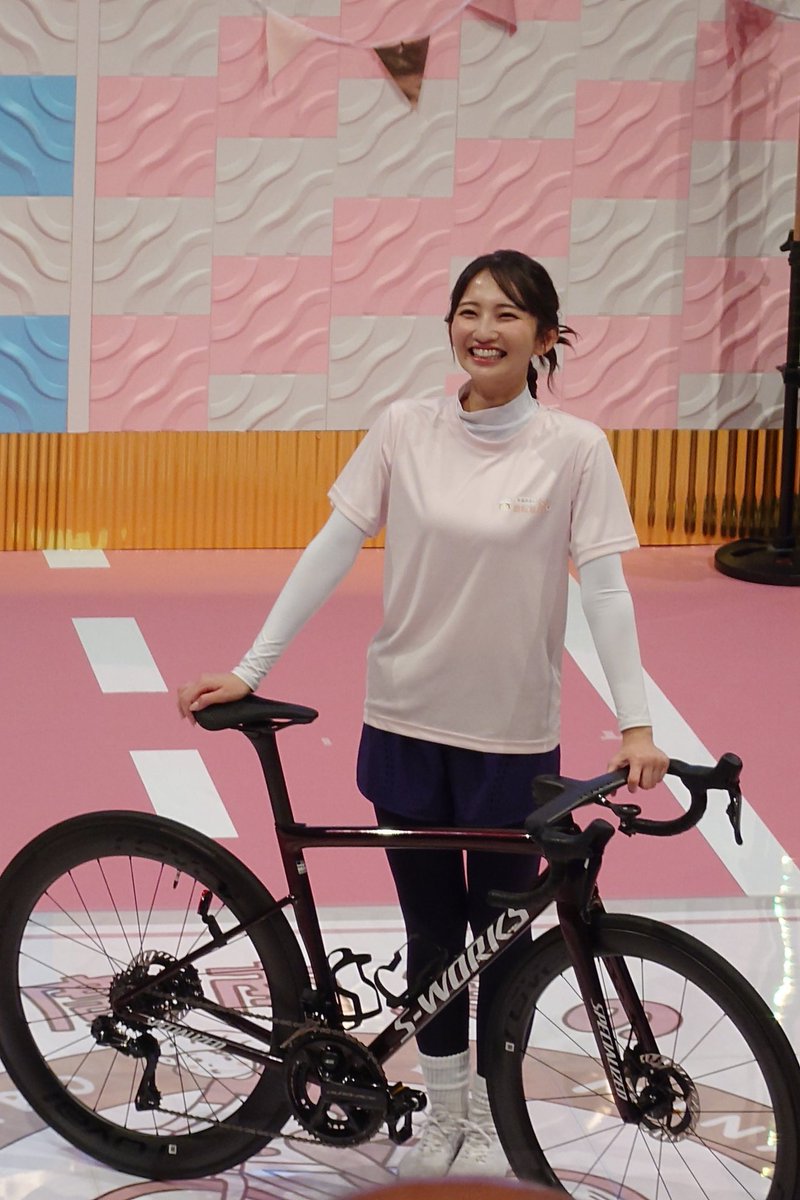 友廣南実　自転車旅Tシャツ ピンクＬサイズ新品未開封イベント限定品 友廣南実の地元いいとこ自転車旅// テレビ放送のお知らせ 明日11/14(金