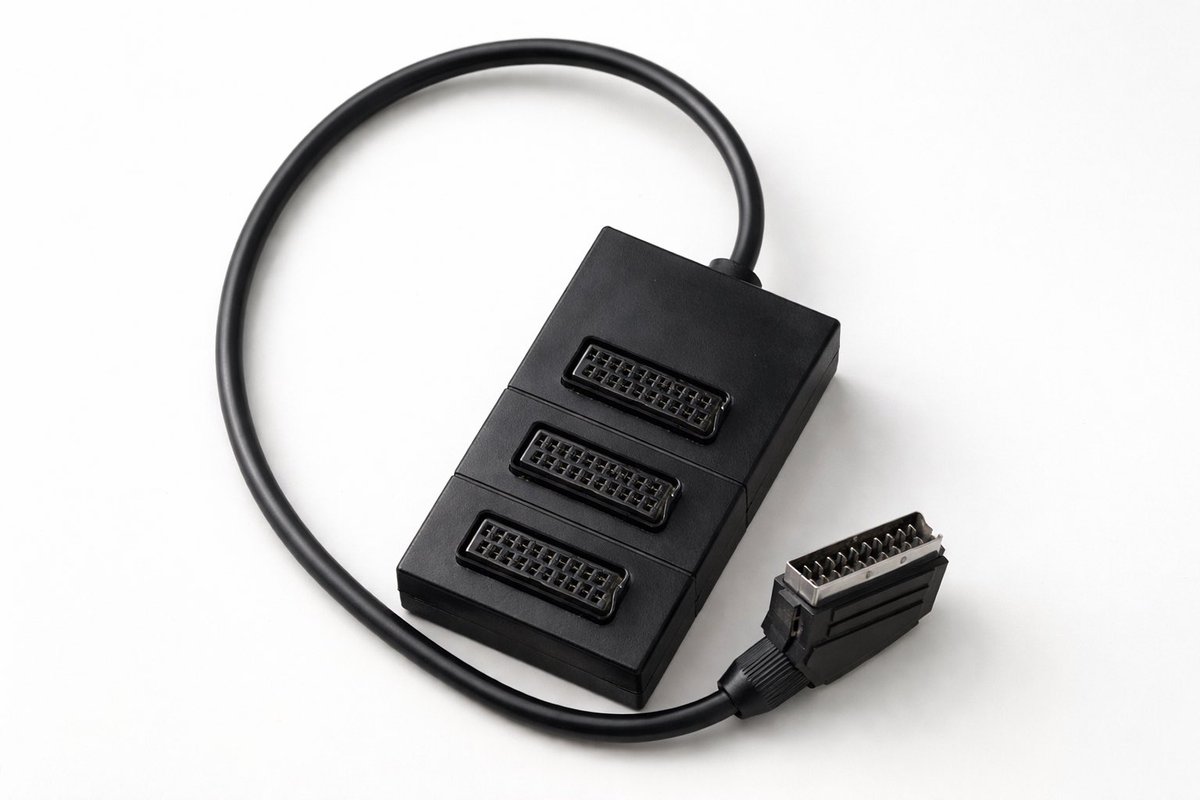 Je viens de tomber sur cette antiquité dans un carton.

Quand la télé avait UNE prise péritel.

Et qu’il fallait brancher le magnétoscope,
la console…
puis rebrancher le magnétoscope.

En permanence.

#scart