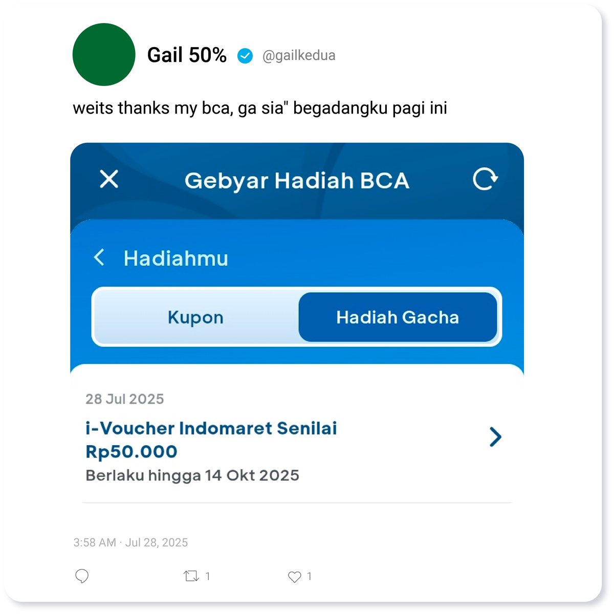 GoodLife BCA tweet media