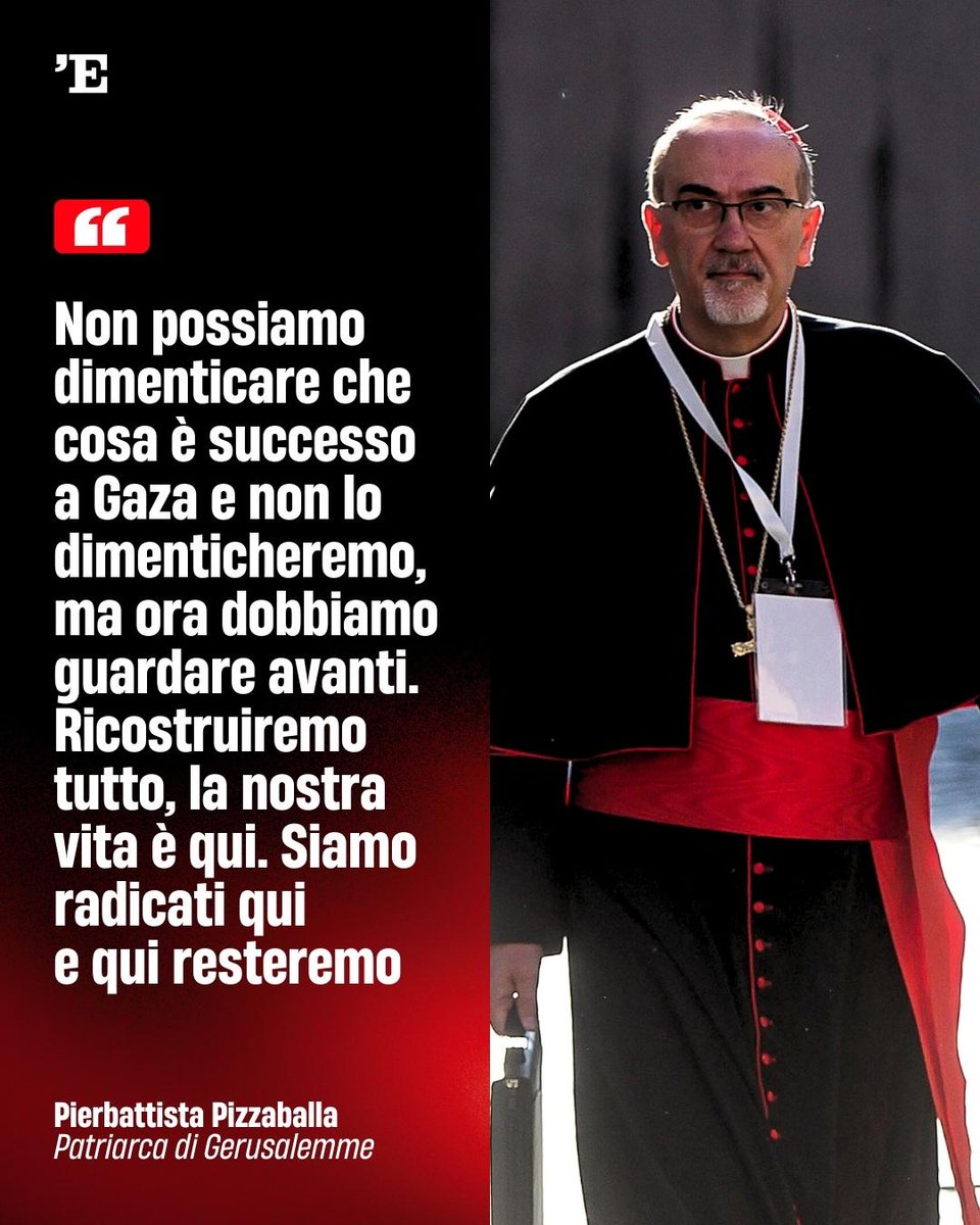 espressonline's tweet image. Il Patriarca di Gerusalemme, che negli scorsi mesi non ha risparmiato critiche al governo israeliano, è entrato nella Striscia, dove celebrerà la messa di Natale alla parrocchia della Sacra Famiglia