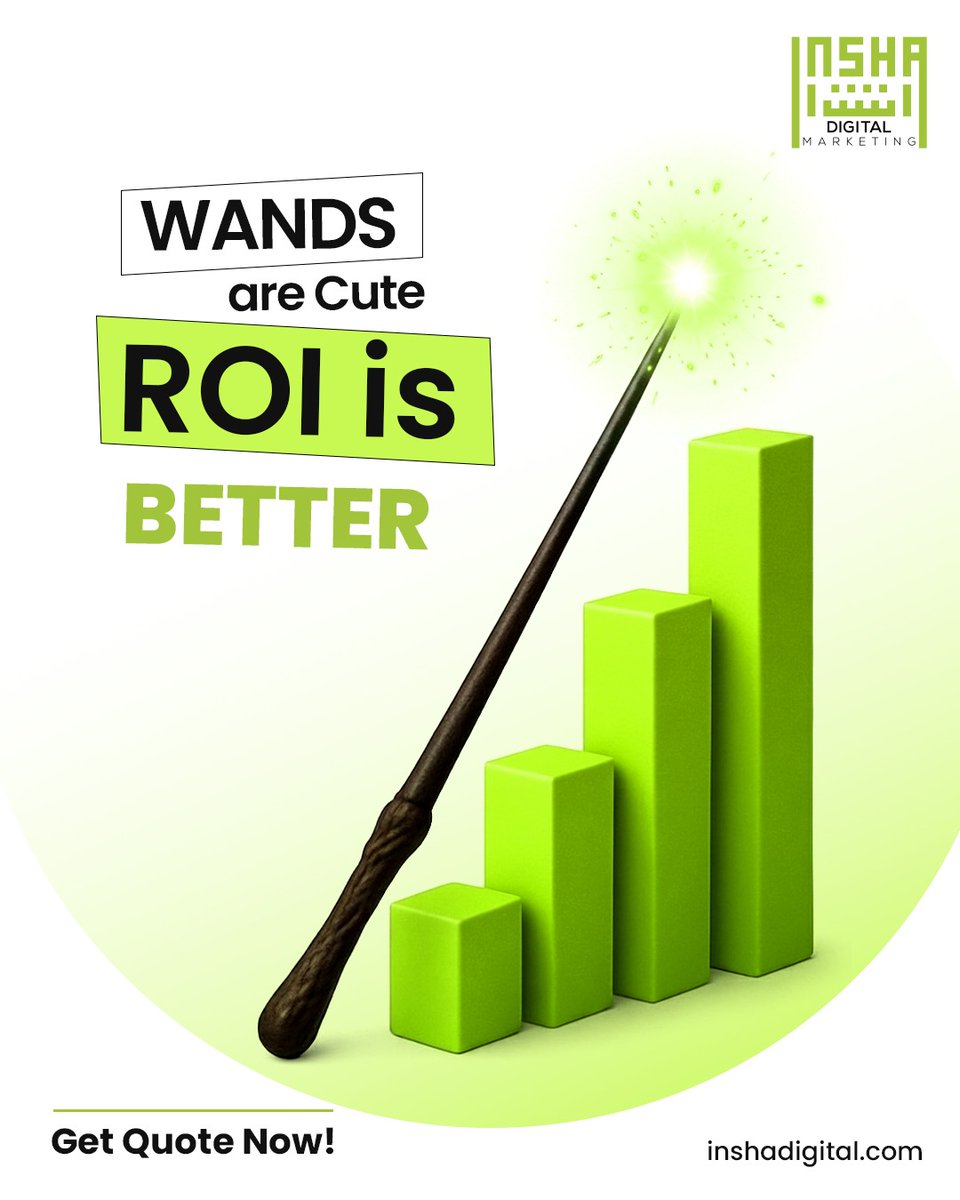 insha_digital's tweet photo. Wands sounds fun, but what about real growth?
That’s data-backed, ROI-driven magic.
At Insha Digital, we turn strategy into results, and results into revenue.
Ready to scale smarter? Let’s talk performance.
#InshaDigital #DigitalMarketingDubai #MetaAdsExperts #SEOStrategy https://t.co/qKJOESjEra