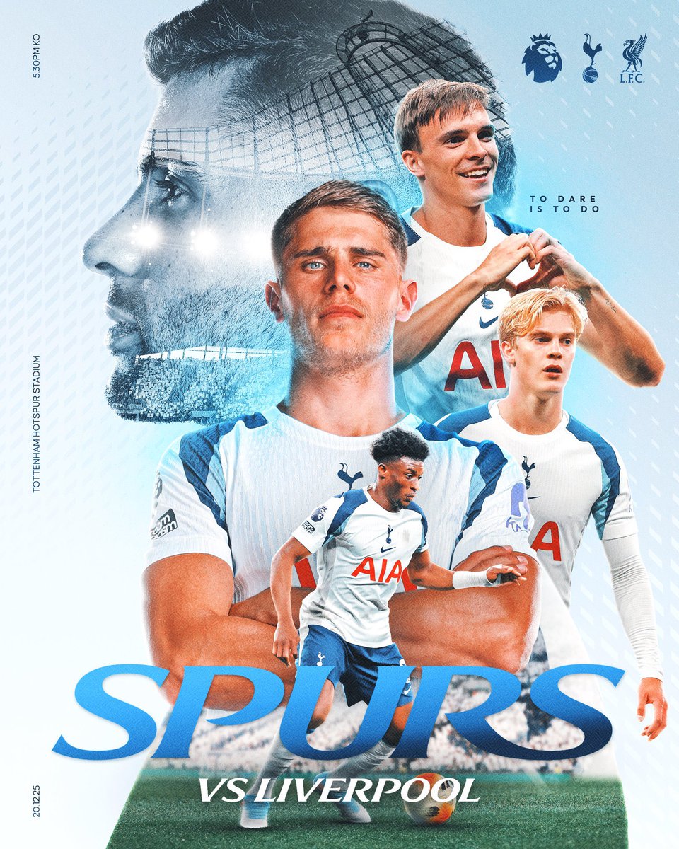 토트넘 공식 계정 매치데이 안내 이미지