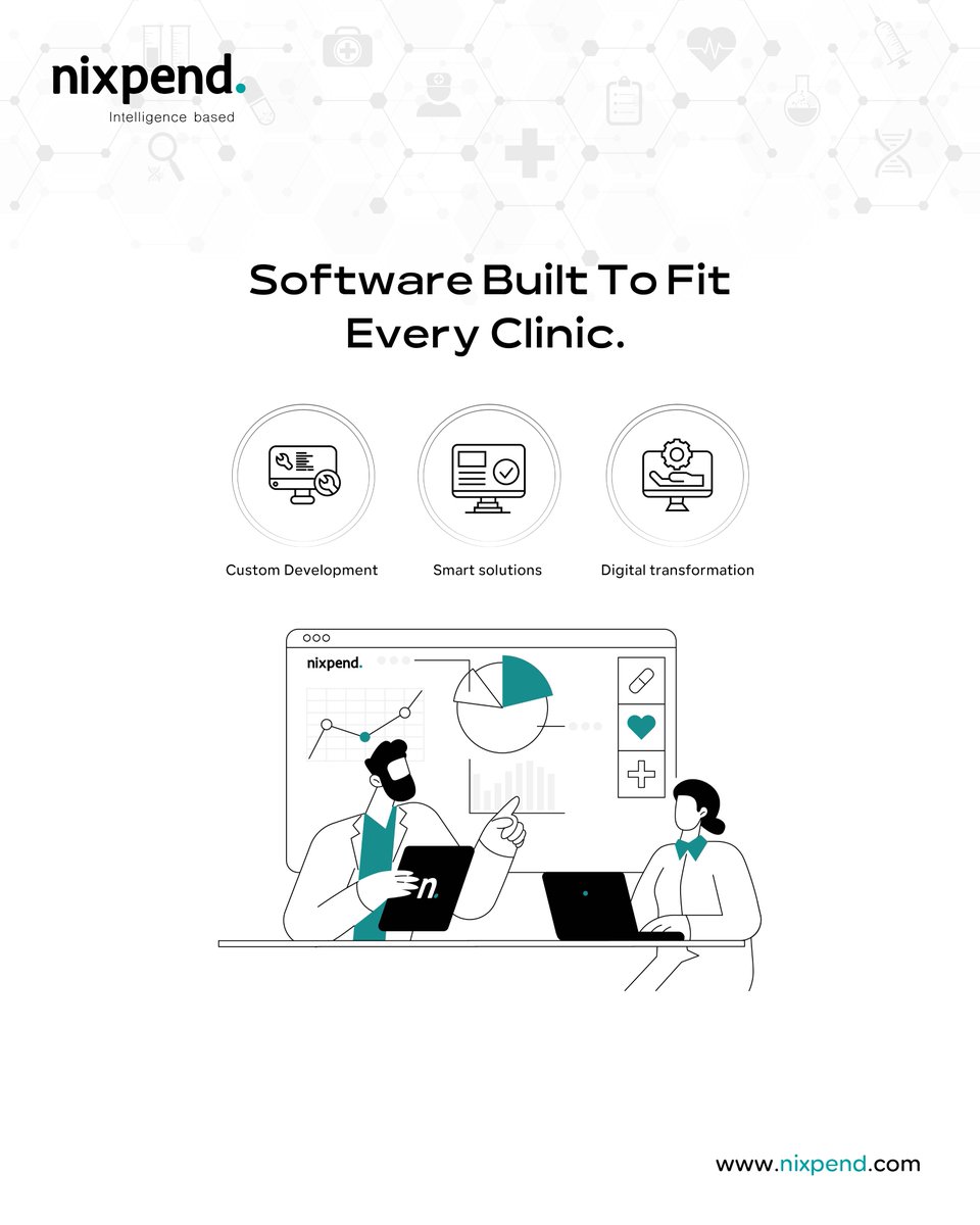 nixpend's tweet photo. Because every clinic is different—and your software should be too.

#SmartHealthcare #ClinicSoftware https://t.co/Y8sitaW3fs