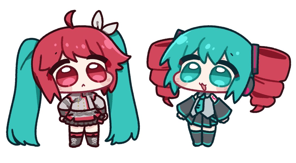 AKWLSPT's tweet image. #初音ミク #重音テト