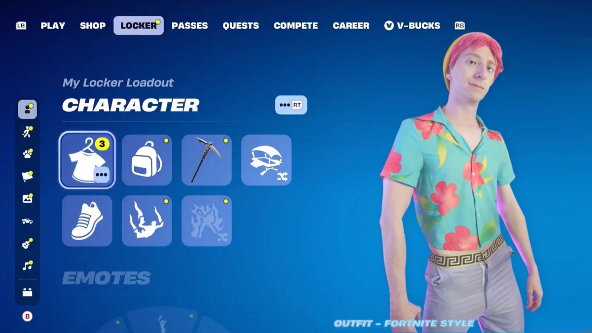 SpacedOutTracey's tweet image. How that one 800 vbuck fortnite skin you don’t wear looks at you in your locker