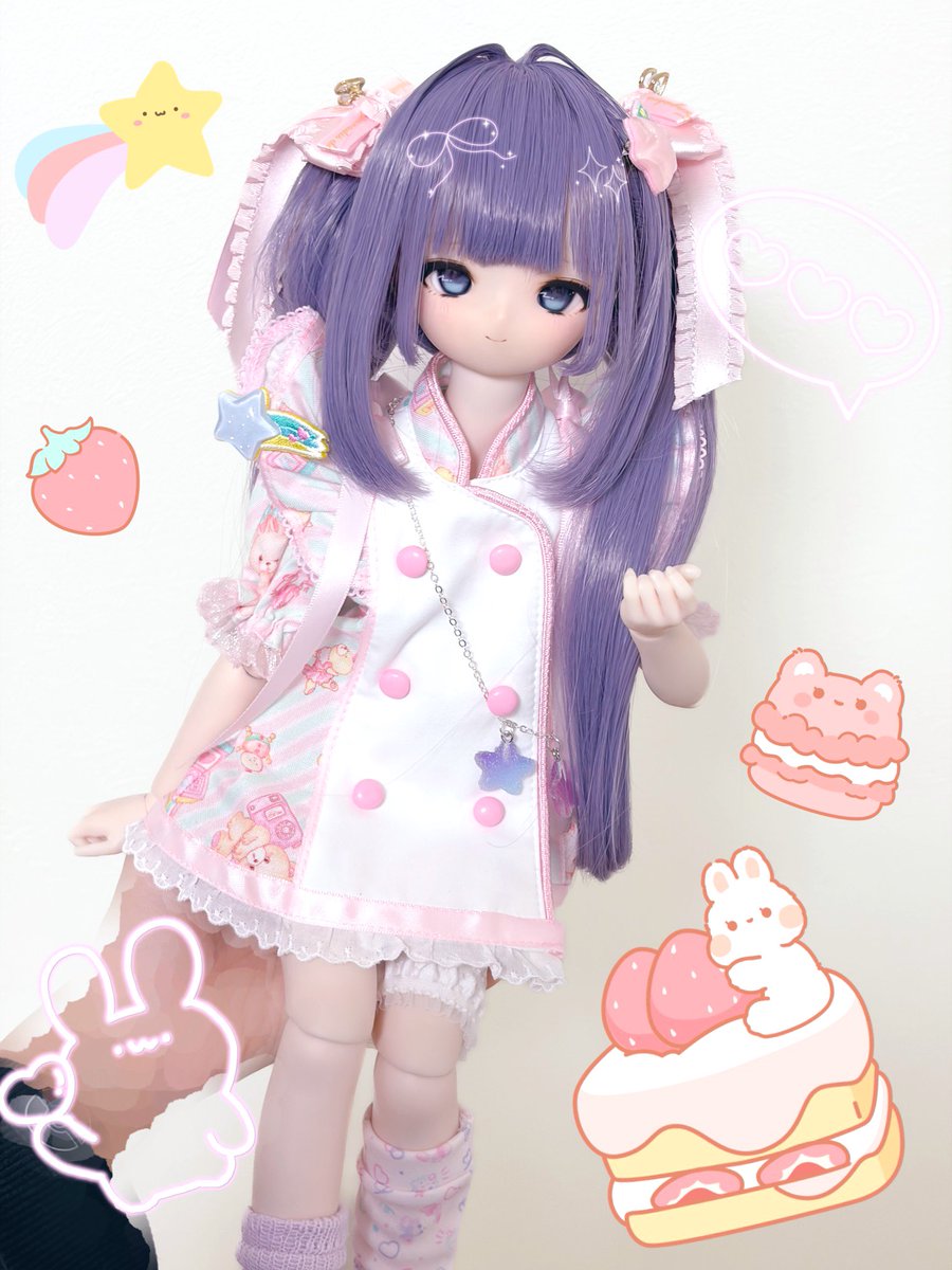 可愛すぎるᐡ⸝⸝>  ̫ <⸝⸝ᐡ
 #こざくらっこ 
 #ふにゃほわ服 
 #ふにゃほわのやつ