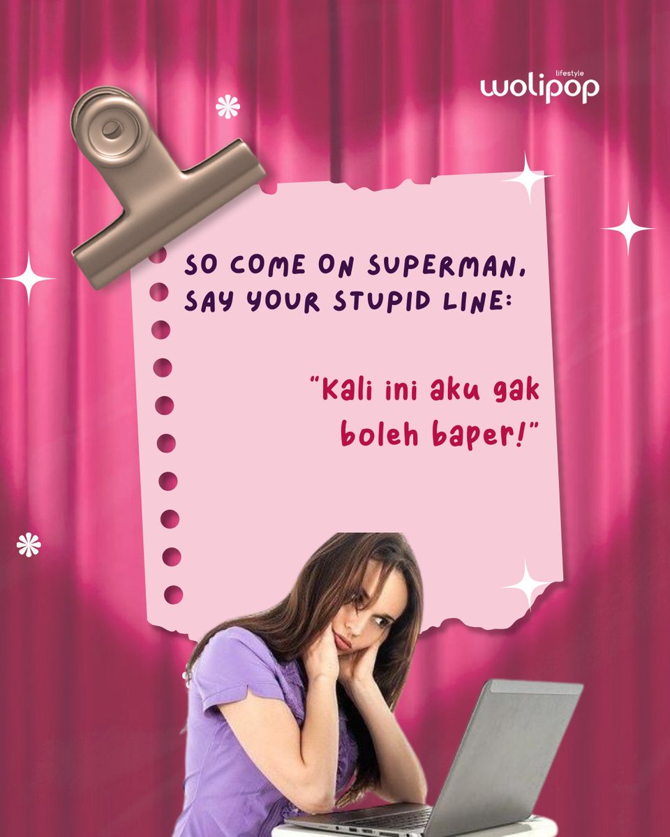 wolipop's tweet image. Coba dong tag temen-temen kalian yang sering denger atau ngomong kalimat ini di kolom komentar ya!

#Wolipop #Notes #SupermanTrend #Relatable  #Comeonsupermansayyourstupidline