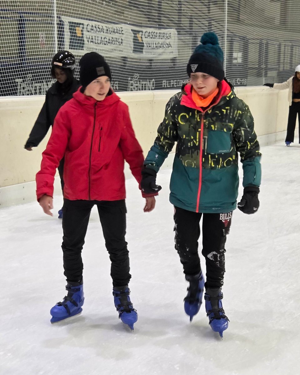 STCMSchool's tweet photo. From skis to skates! ⛸️
The school ski group swapped the slopes for the rink and glided on to the ice rink! There were spins, smiles, a few wobbles (okay… maybe a few falls 😄) and LOTS of laughs.
#STCM #StCuthbertMayne #SchoolSkiGroup #IceSkatingFun #WinterAdventures https://t.co/h1FCcCT3BU