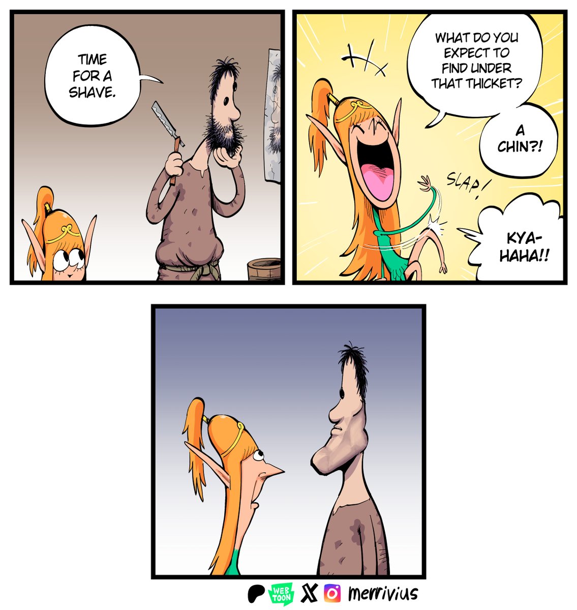 When shaving a beard, has something like this ever happened?