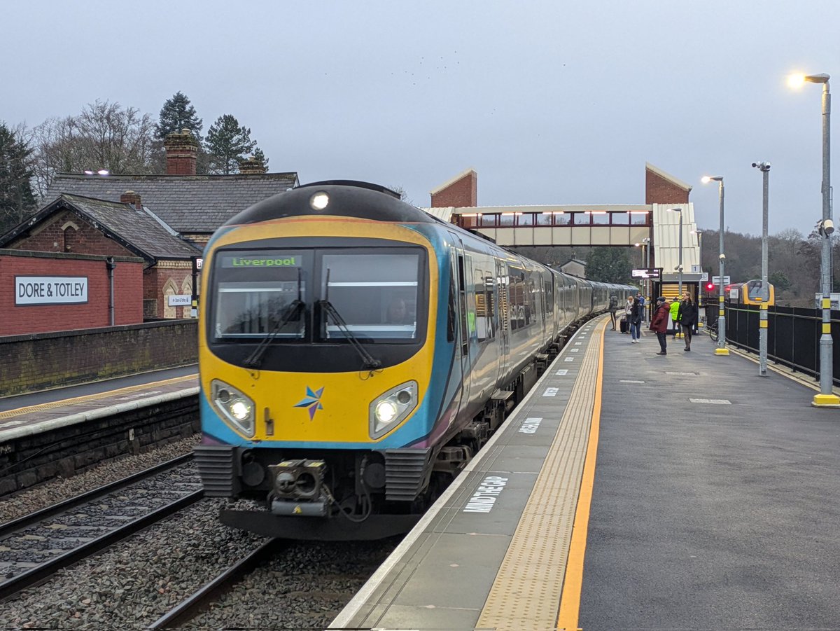 SteelCityDog_'s tweet photo. Last adventure for the year?
@TPExpressTrains Class 185s 185110 and 185102 arrive into Dore & Totley with 1B67 to Liverpool Lime Street. I can only be going west for one thing... And it's not shacks this time! #Class185 #DoreAndTotley #UnitPhotter https://t.co/LIWXKVB4jT