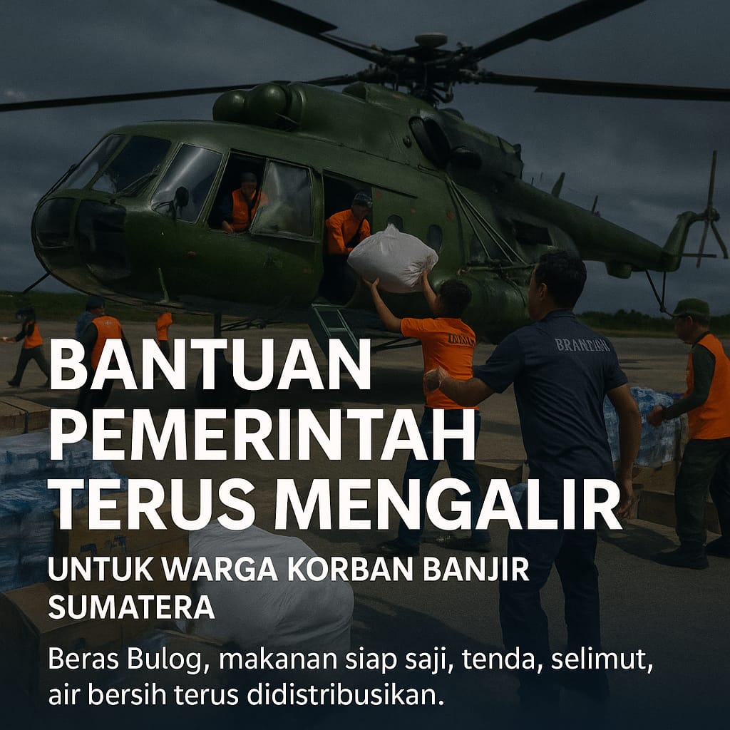 pericancer's tweet image. Pemerintah Hadir Tanpa Tunda terus salurkan bantuan untuk warga korban banjir dan tanah longsor di sumatera.
#SatuIndonesia