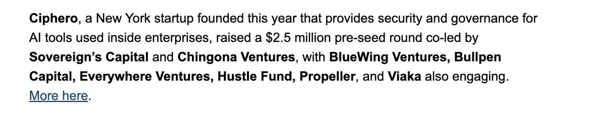 SaoudKhalifah's tweet photo. Thank you to @AlleyWatch, @SecurityWeek, @StrictlyVC, @axios for featuring @CipheroAI's $2.5m oversubscribed Pre-Seed Round.

The community's support has been overwhelming!🙏🙏🙏 https://t.co/4PCiBvmVYt