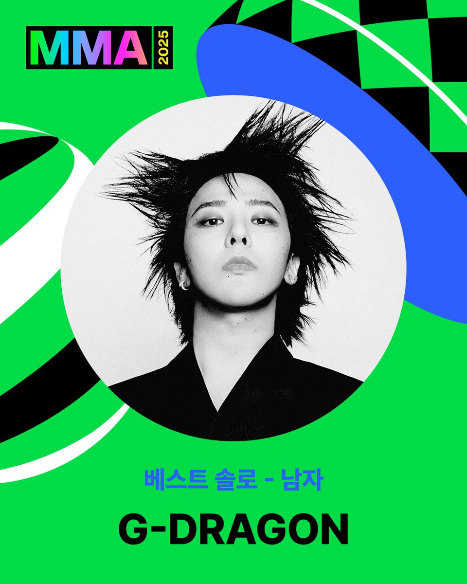 G-DRAGON wins “Best Male Solo” at the 2025 MelOn Music Awards.