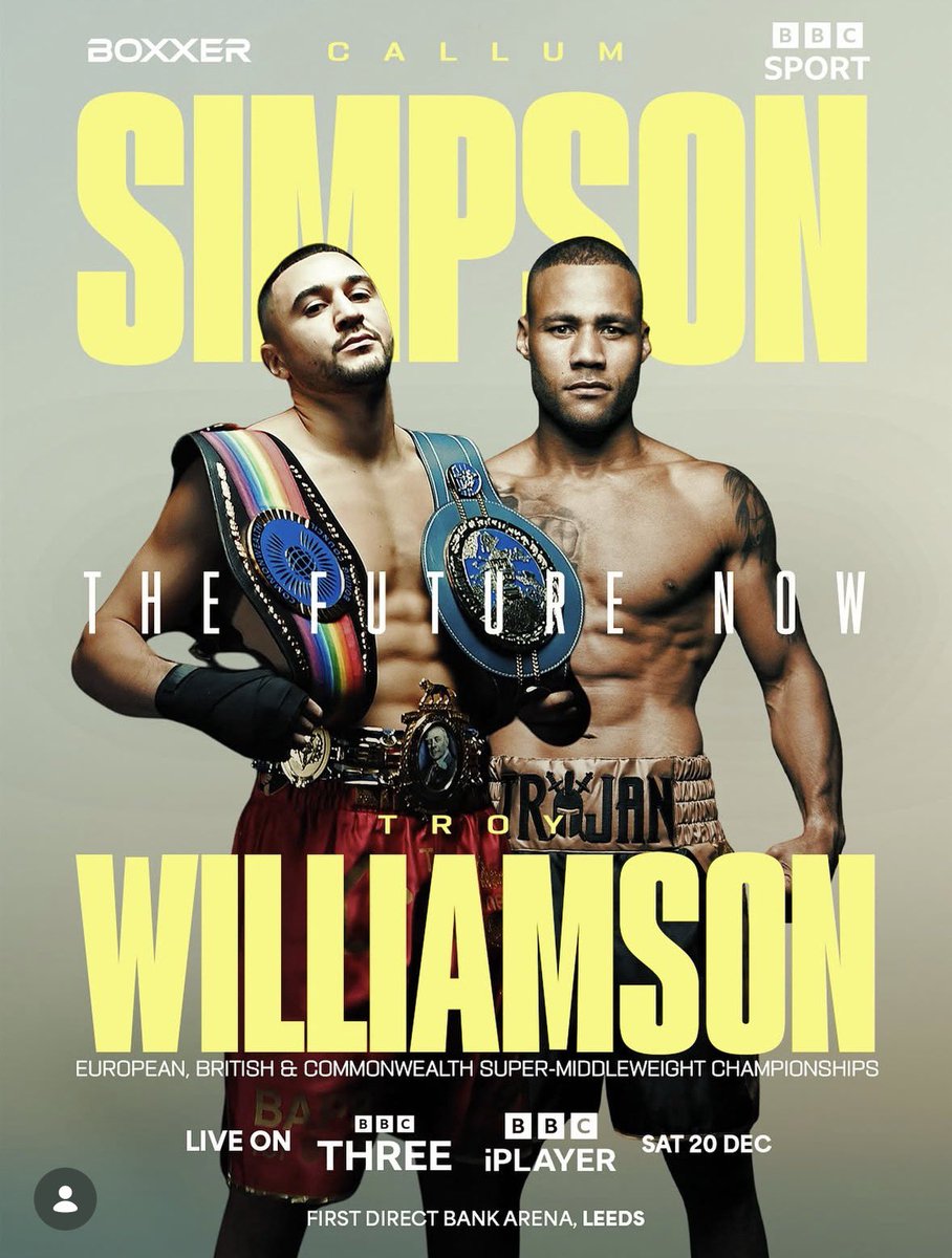 I’ve got four ringside tickets for this tonight￼, open to offers, just don’t want them to go to waste as we can’t go! ☹️

#boxingtickets #ticketsforsale #simpsonVSwilliamson #leeds
