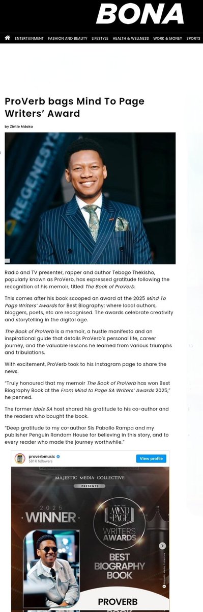 ProVerbMusic's tweet photo. Grateful beyond words.
A story told in truth, received with grace.
Thank you for seeing me, hearing me, and honouring the journey.
See: https://t.co/9P4MQXxSEI
#TheBookOfProVerb
@PenguinBooksSA https://t.co/Clm4SOPAUe