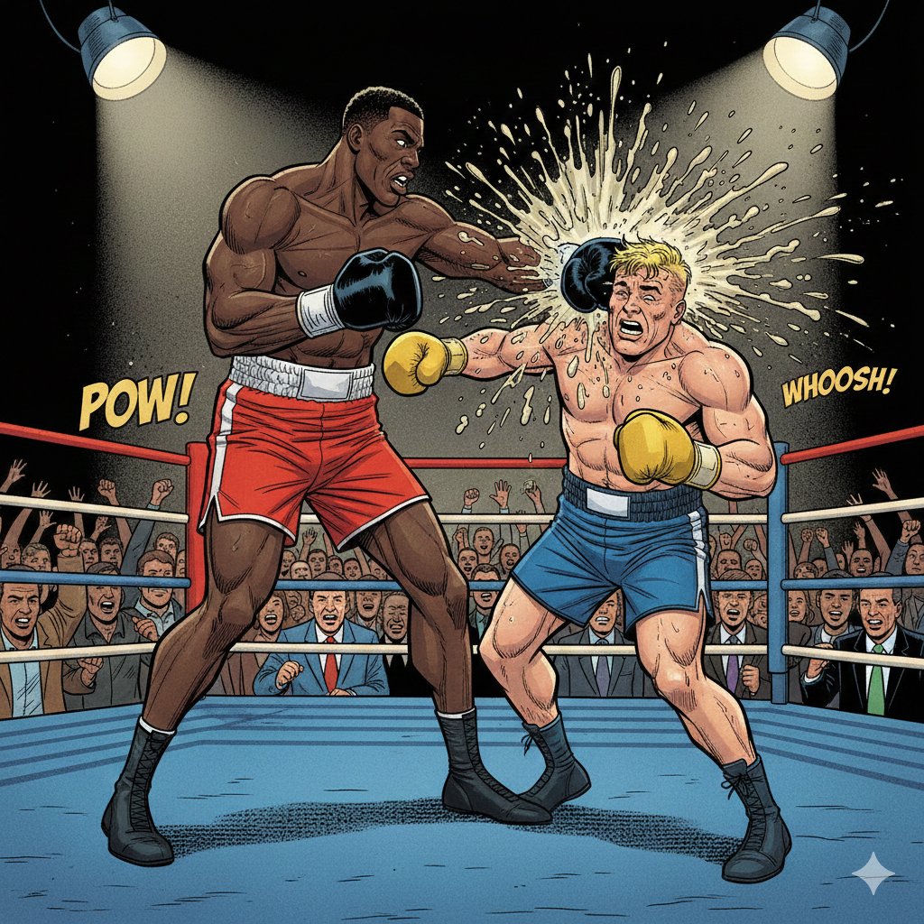 Carlosmpc77's tweet photo. No iba a ver la nueva pantomima de combate que nerfli se ha sacado de la manga pero me apetecía mucho ver a Joshua atizar al influencer. Y por fin en el sexto asalto se llevó el sopapo. Esa hostia la he disfrutado muchísimo.Ya era hora que alguien bajará de las nubes al papafrita https://t.co/pHbxHHFIIN