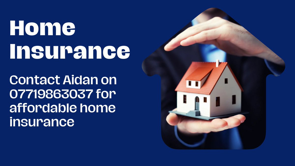 New affordable Home Insurance policies available to suit your home. Contact Aidan on 07719863037 for more information.