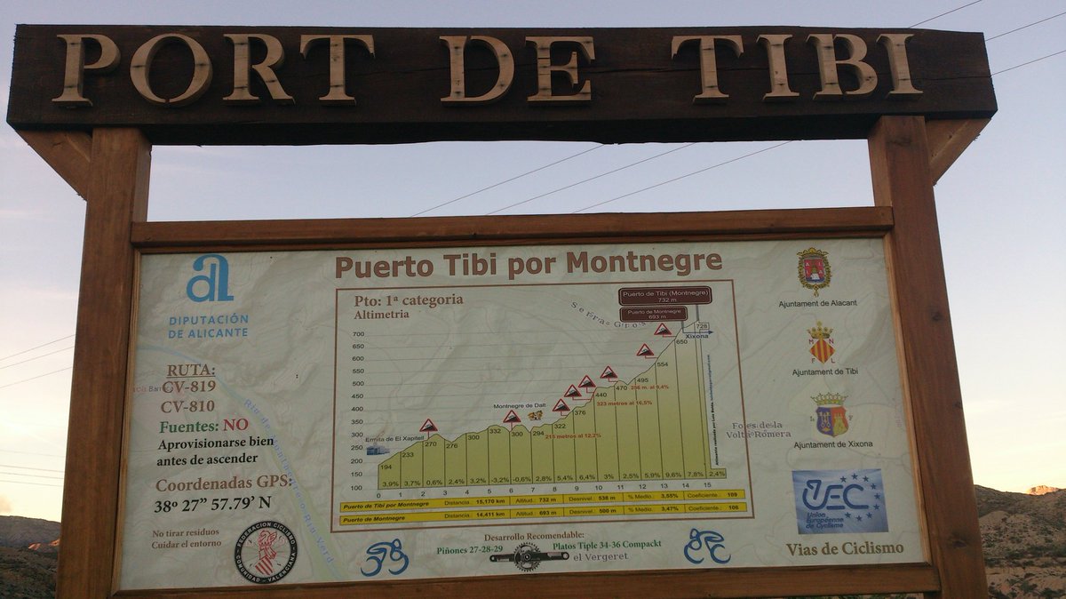 luislo_90's tweet photo. @VueltaCV @lavuelta Hacer un día una subida al Puerto de Tibi o Montnegre, que es de carretera estrecha y rugosa con rampas durisimas, y que el final sea el Maigmó. Un puerto para descubrirlo en la @VueltaCV y que iba a dar mucho de sí. https://t.co/rDTGGKWS6A