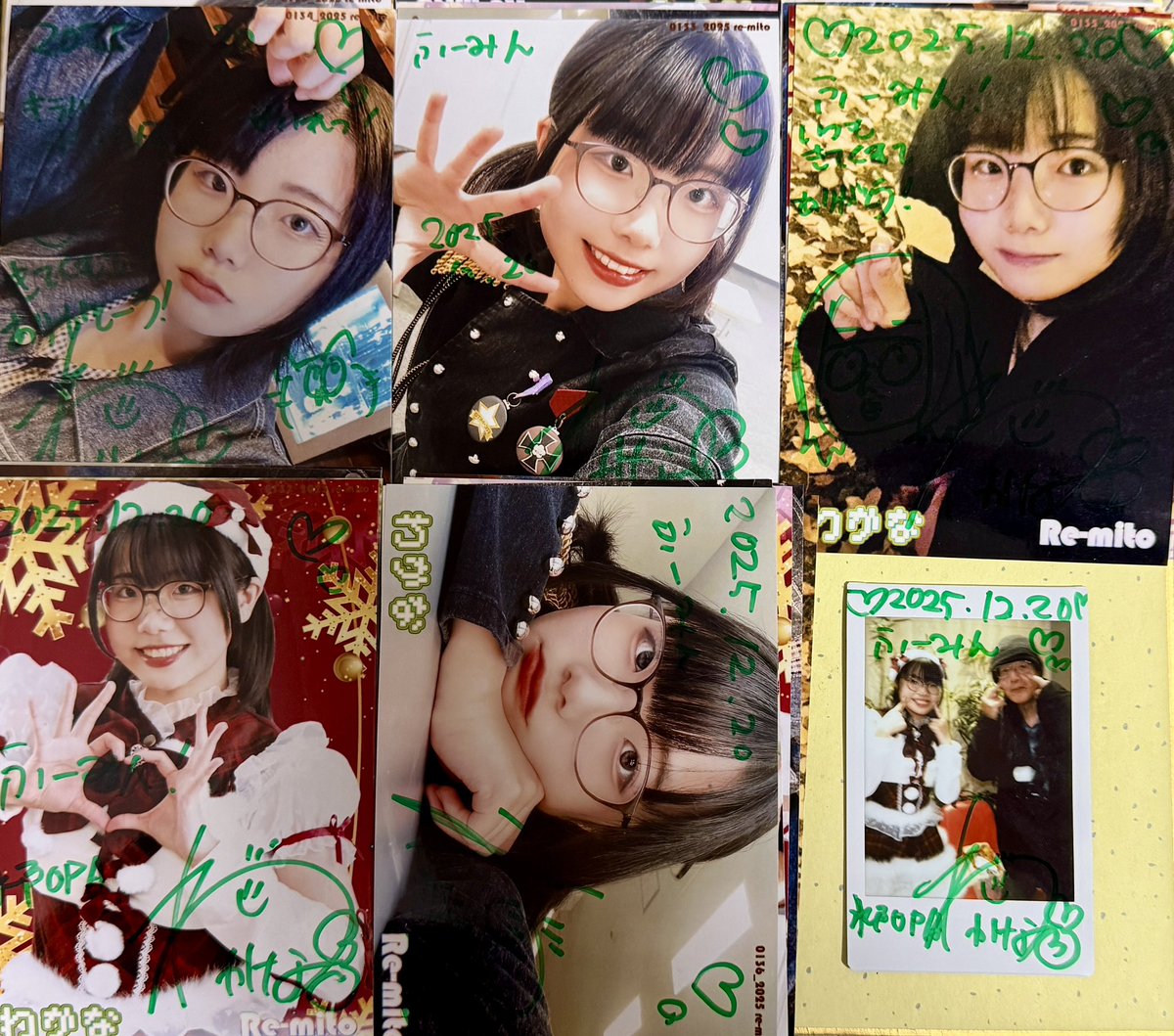 今日のチェキ(ブロマイド)ツイート。 明日全力で行こうと思ってたのに